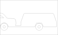 سيارة مع مقطورة